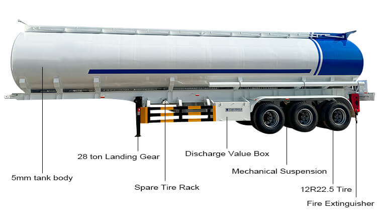3 Axle Fuel Tanker Trailer for Sale in Luanda Angola