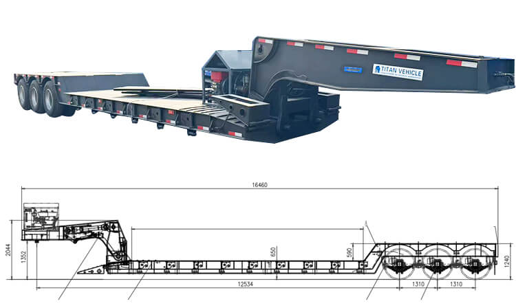 Lowboy Tractor Trailer for Sale in Angola