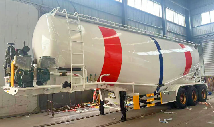Bulk Cement Tanker Truck Trailer for Sale in Angola