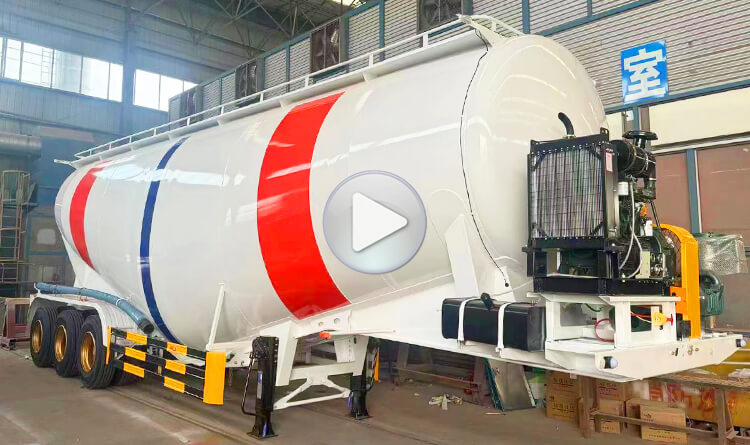Bulk Cement Tanker Truck Trailer for Sale in Angola