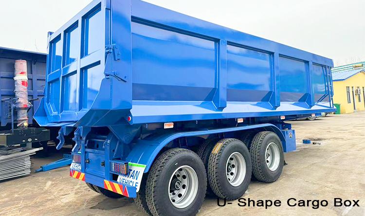 U Shape Dump Semi Trailer in Angola