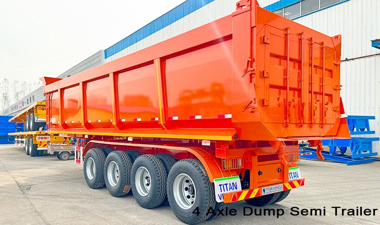 4 Axle Tipper Semi Trailer for Sale in Angola