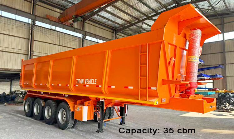 4 Axle Tipper Semi Trailer for Sale in Angola