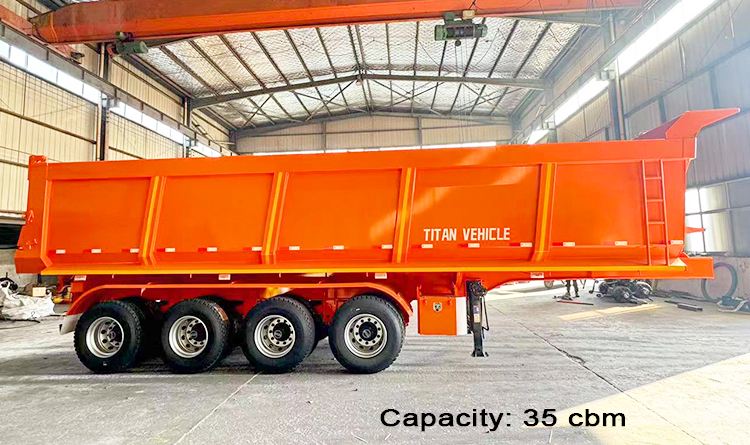 4 Axle Tipper Semi Trailer for Sale in Angola
