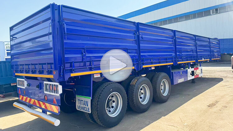 3 Axle Side Wall Semi Trailer for Sale in Angola