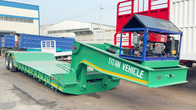 2 Axle Detachable Gooseneck Trailer for Sale in Angola