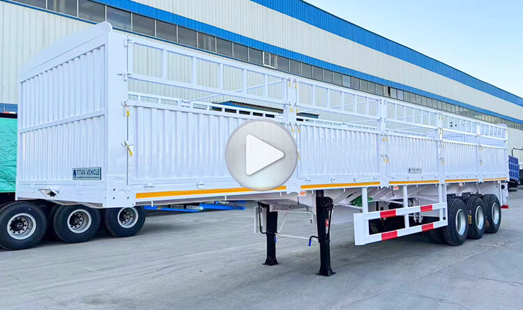 3 Axle 60 Ton Fence Semi Trailer for Sale in Angola