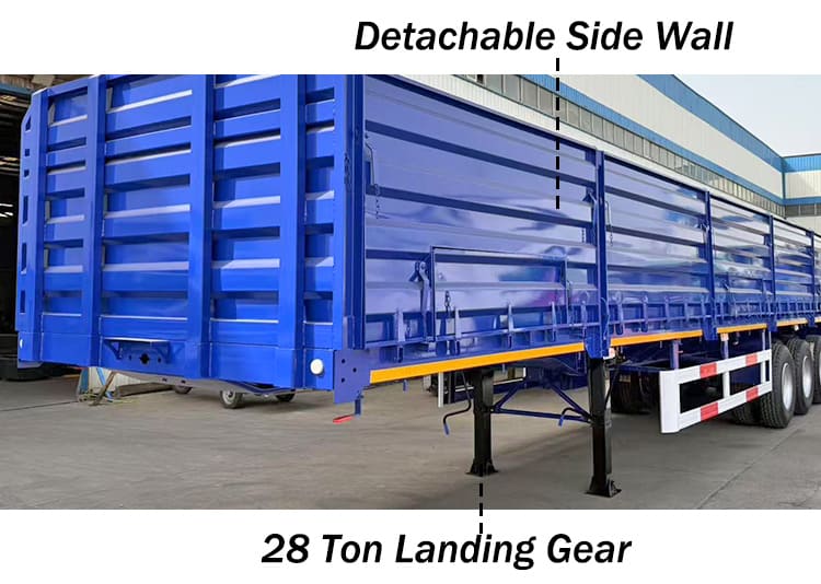 3 Axle Side Wall Trailer for Sale in Angola Luanda