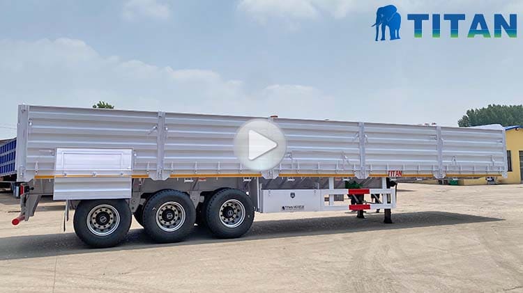 Side Wall Cargo Semi Trailer for Sale in Angola