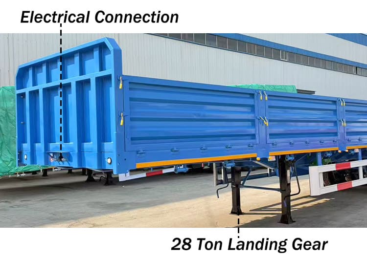 Tri Axle Drop Side Trailer for Sale in Luanda Angola