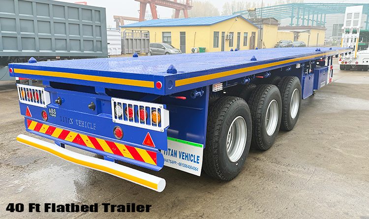 New Heavy Duty 3 Axle 40 Foot Flatbed Trailer for Sale in Angola