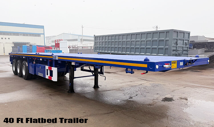 New Heavy Duty 3 Axle 40 Foot Flatbed Trailer for Sale in Angola
