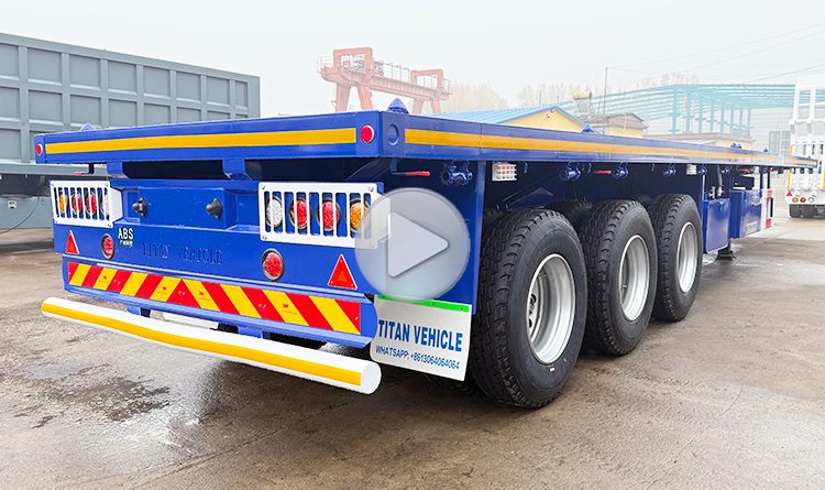 New Heavy Duty 3 Axle 40 Foot Flatbed Trailer for Sale in Angola