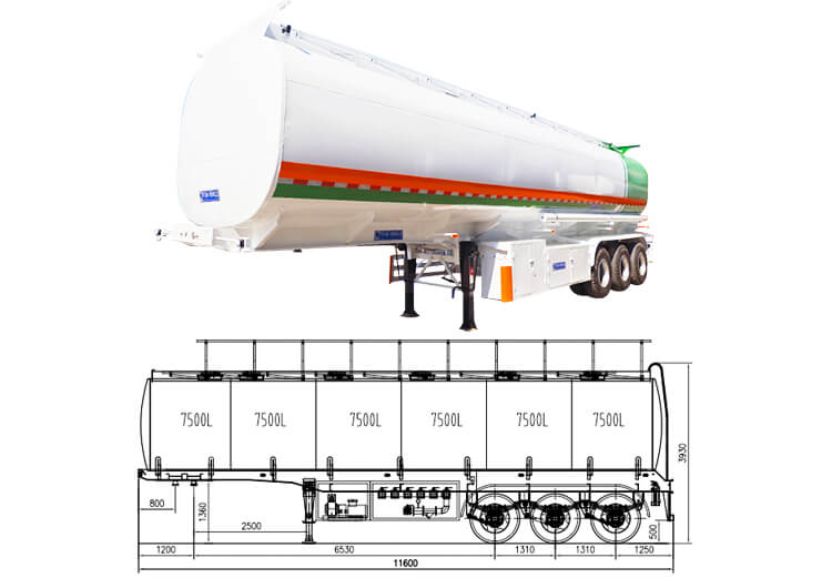 3 Axle Petrol Palm Oil Tanker Trailer for Sale in Angola