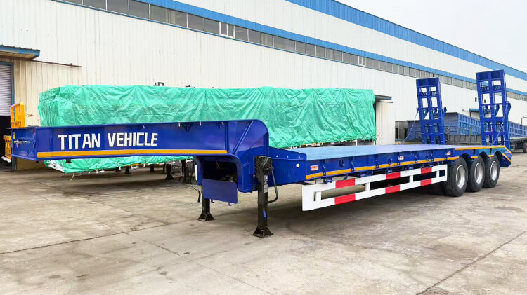 3 Axle Low Bed Semi Trailer Truck for Sale in Angola