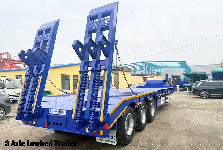 3 Axle Low Bed Semi Trailer Truck for Sale in Angola