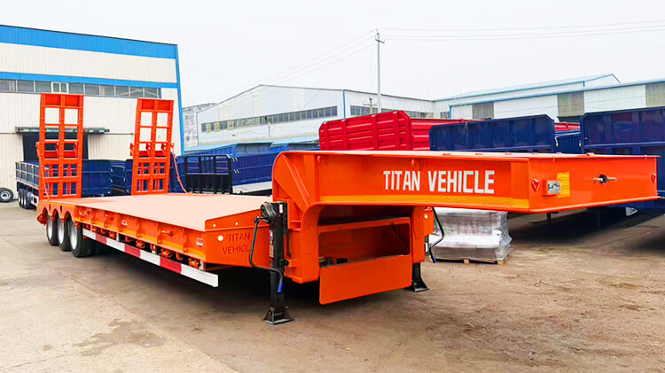 3 Axle 80 Ton Lowbed Truck for Sale Price in Angola