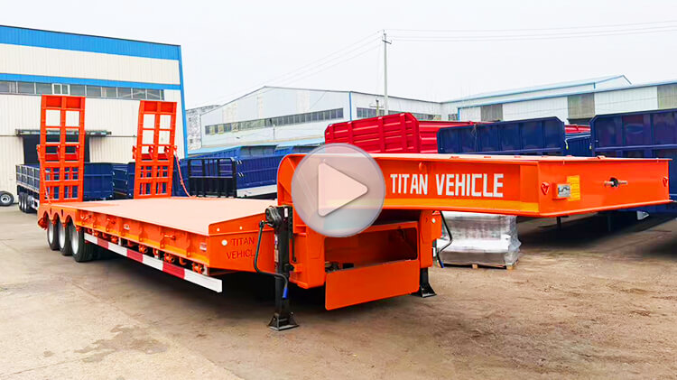 3 Axle 80 Ton Lowbed Truck for Sale Price in Angola