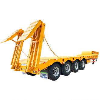 4 Axle 80 Ton Hydraulic Low Bed Truck
